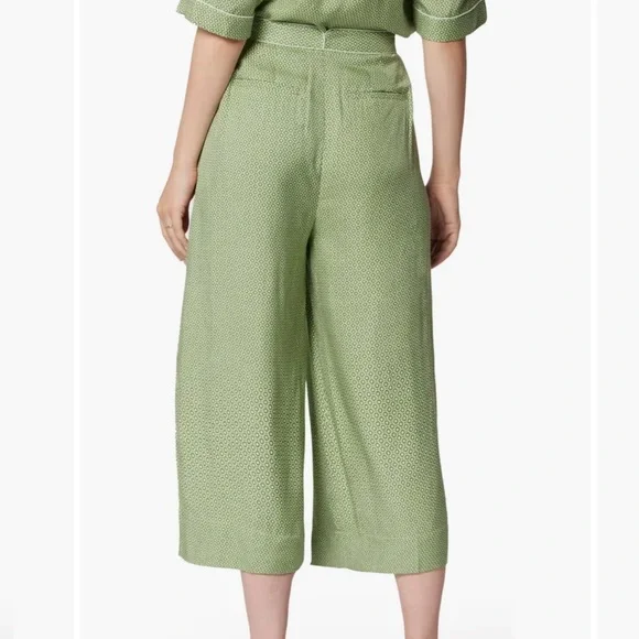 NWT $350 Equipment Allete Crop Wide Leg Pants Size 6